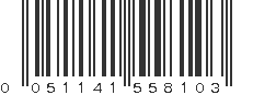 UPC 051141558103