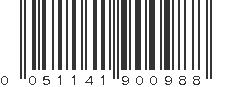 UPC 051141900988