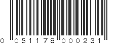 UPC 051178000231