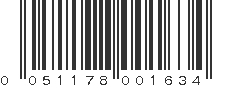 UPC 051178001634