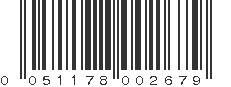 UPC 051178002679