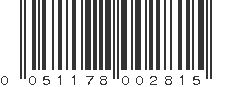 UPC 051178002815