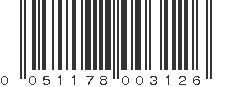 UPC 051178003126