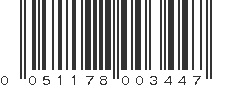 UPC 051178003447