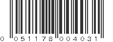 UPC 051178004031