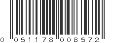 UPC 051178008572