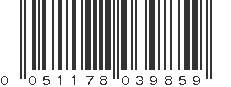 UPC 051178039859