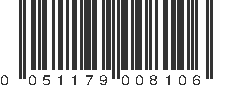 UPC 051179008106