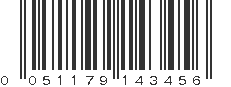 UPC 051179143456