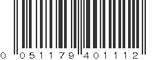 UPC 051179401112