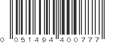 UPC 051494400777