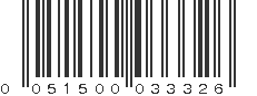 UPC 051500033326