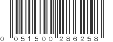 UPC 051500286258