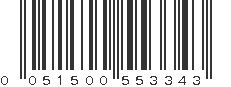 UPC 051500553343