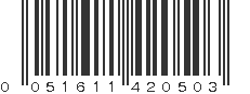 UPC 051611420503