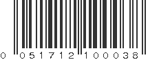 UPC 051712100038