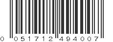 UPC 051712494007