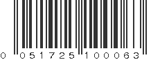 UPC 051725100063