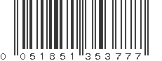 UPC 051851353777