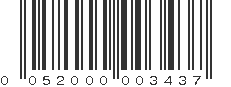 UPC 052000003437