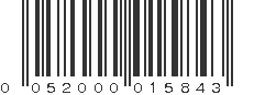 UPC 052000015843