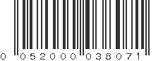 UPC 052000038071