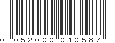 UPC 052000043587