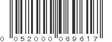 UPC 052000069617