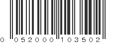 UPC 052000103502