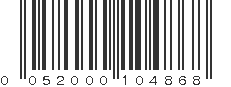 UPC 052000104868