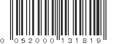 UPC 052000131819