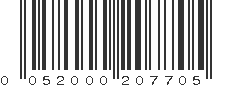 UPC 052000207705