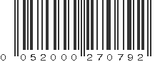 UPC 052000270792