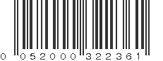 UPC 052000322361