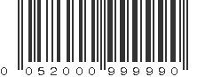 UPC 052000999990