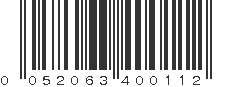 UPC 052063400112