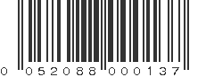 UPC 052088000137