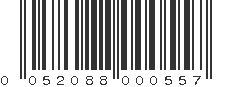 UPC 052088000557