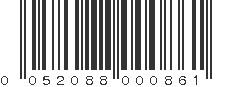 UPC 052088000861