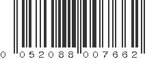 UPC 052088007662