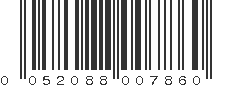 UPC 052088007860
