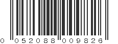 UPC 052088009826