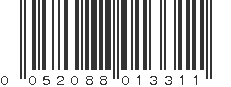 UPC 052088013311