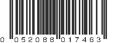 UPC 052088017463