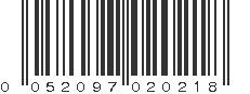 UPC 052097020218