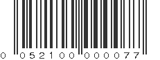 UPC 052100000077