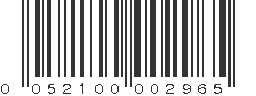 UPC 052100002965