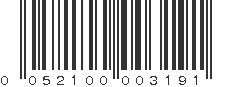 UPC 052100003191