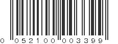 UPC 052100003399