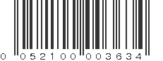 UPC 052100003634